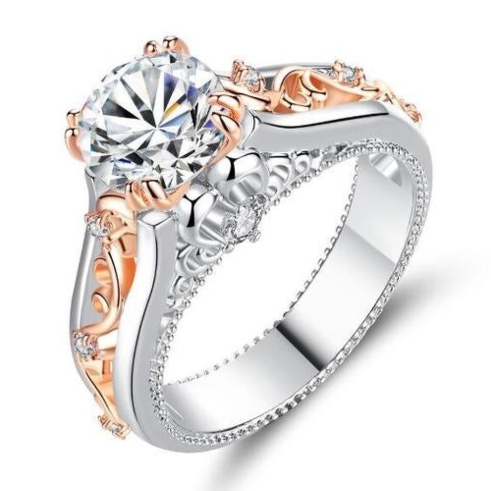 18k white gold filled